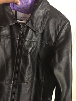 Wilson’s black leather jacket