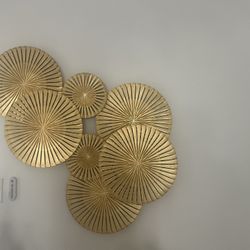 Gold Wall Decor, Decoración De Pared Dorada