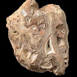 Chocolate Lace Agate With Druzy Quartz. Rocks Minerals Crystals Gemstones