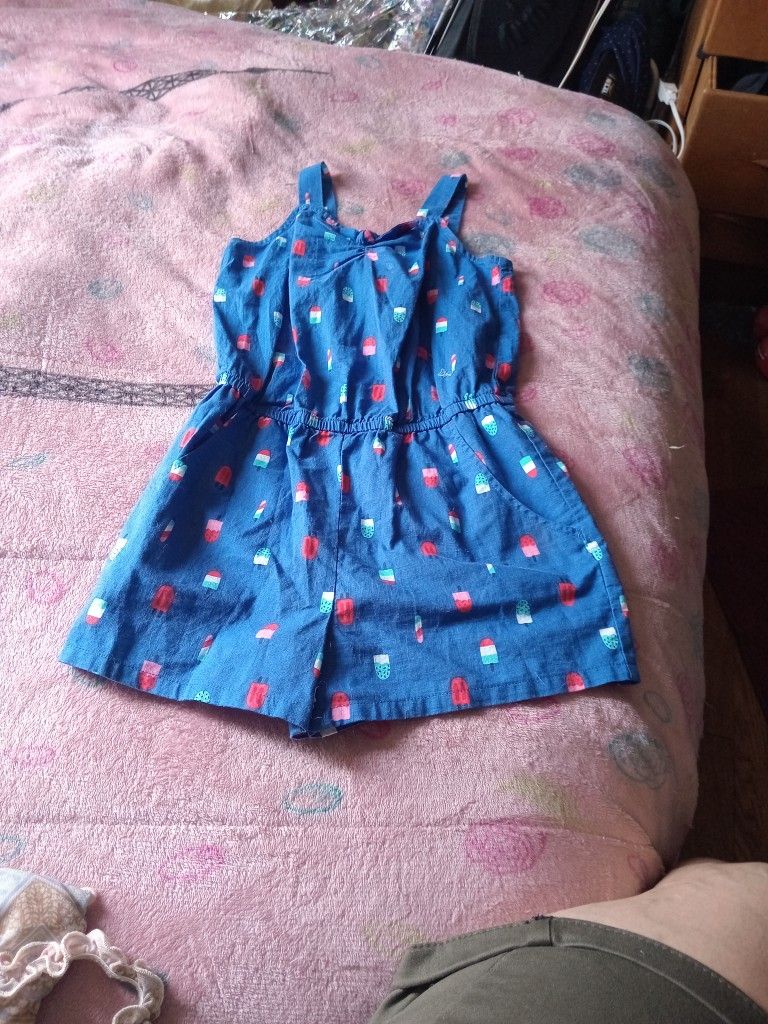 Little Girl Popsicles Romper Size 6/7