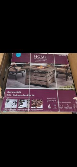 Brand New Home Decorators Collection 39” Gas Fire-pit