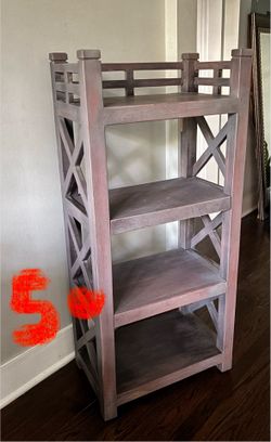Books and home decor shelves