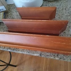 Floating Shelves 3pc Set Varying Sizes (24, 18, & 12in)
