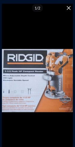 Ridgid 5.5 Amp Compact Fixed-Base Corded Router Model R24012