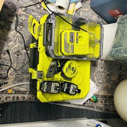 Ryobi Batteries And charger 