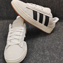 Adidas Grand Court Alpha 00's Crystal White Black JR0544 NEW without box