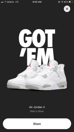 Jordan 4 Tech White Size 10