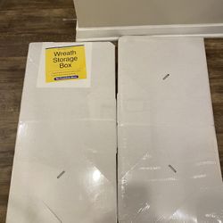 Octagon Wreath Storage Box Container Organize