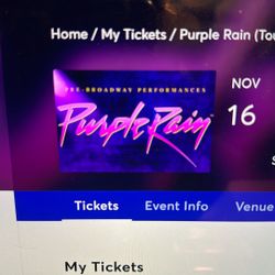Purple Rain (Touring) Sunday, Nov. 16, Matinee