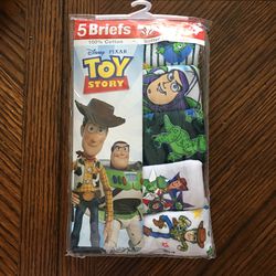 NWT Toy Story Boys Brief 5 Pack Size 4 6
