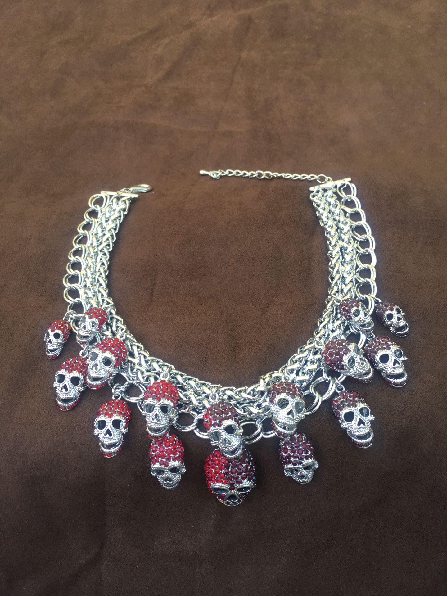 New Skull Red Pasión Choker