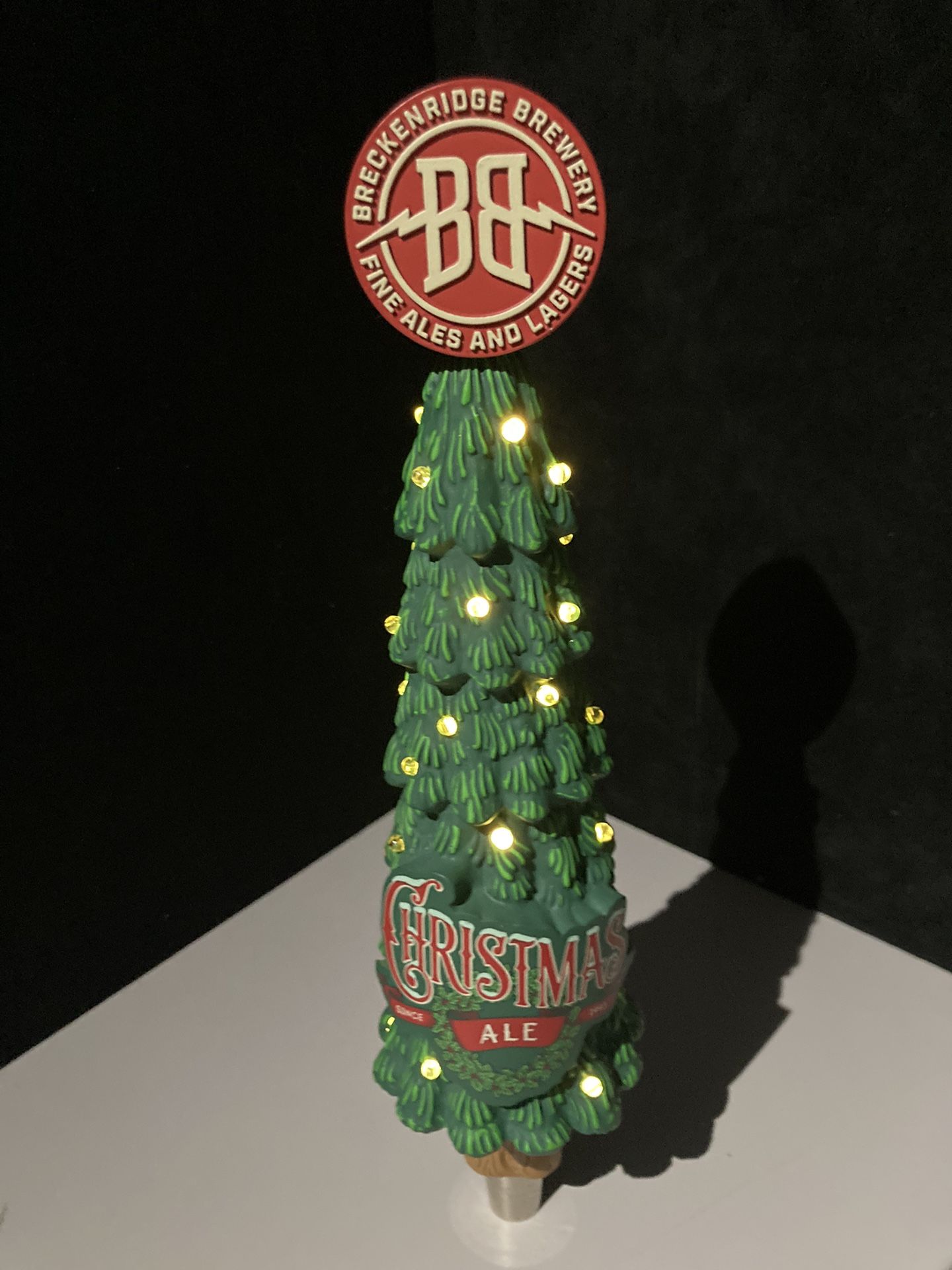 🎁 Breckenridge Christmas Ale Light Up Craft Beer Tap Handle Wrench Tool