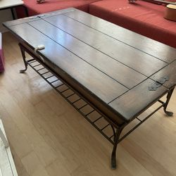 Beautiful wooden coffee table with storage