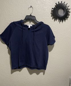 New Navy Blue Crop Top $5