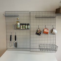 Grid Kitchen Hanging Rack