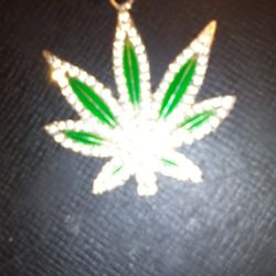 Marijuana Necklace With Chain Jewelry 
