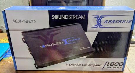 Soundstream 1800 watts 4 Ch Class A/B Amplifier Brand New In The Box