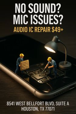 No Sound or Mic Issues? We Repair Audio IC Problems – $49+ 