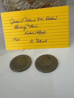 Coin Collector/Memorabilia   1966 Caesars Palace $1 Gaming Tokens – Set of 2