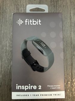 New Sealed Fitbit Inspire 2 Fitness Tracker – Black – Small & Large Bands