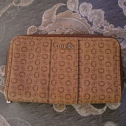 Guess Brown Tan Wallet
