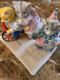 Schmid JP Buster Kitty Cucumber Cat Figurines