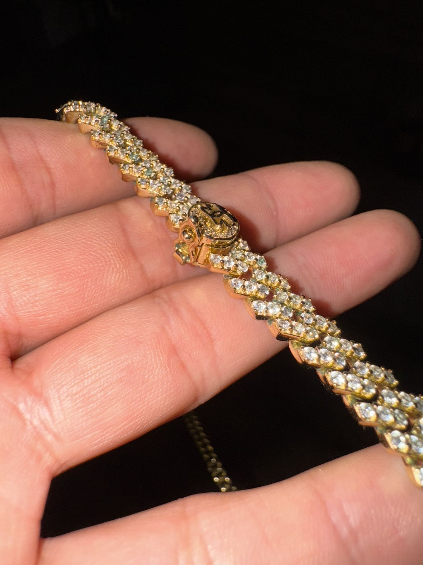 18k Gold Plated Cuban Choker 18”