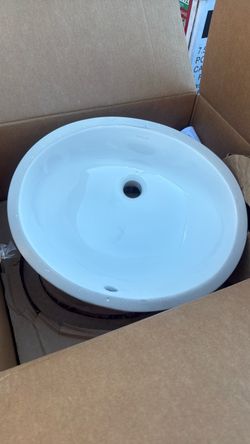 Kohler White Round Undermount Bathroom Sink