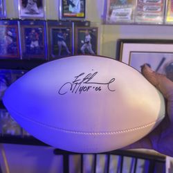 Troy Aikman 2006 HOF signed football