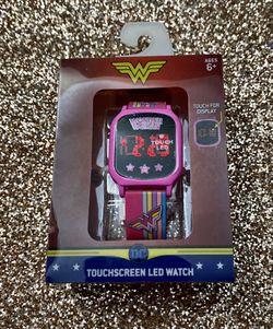 Wonder Woman LED Digital Touch Screen Wristwatch - DC Comics