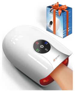 Hand Massager with Heat and Compression: Heated /Masajeador de manos con calor y compresión: Masaje de manos inalámbrico