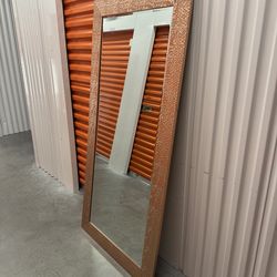 Large Glam Full-Length Mirror (Rose Gold Frame)