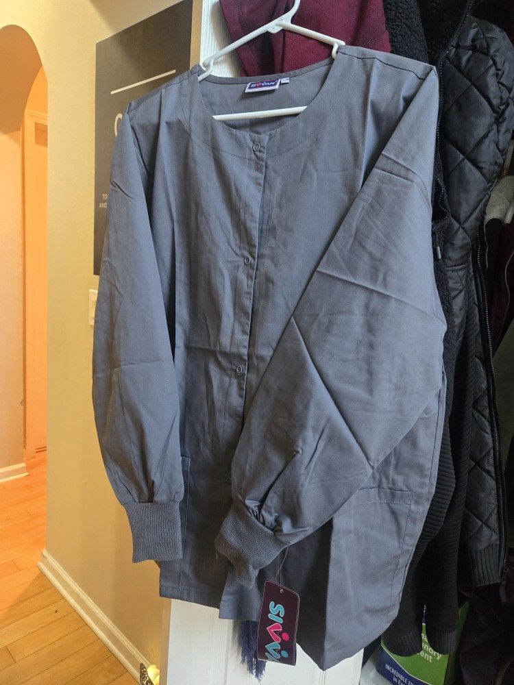 Charcoal Scrub Jacket