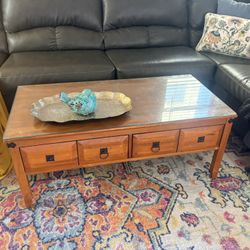 Coffee Table With Side Table
