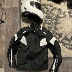 Motorcycle Helmet and Jacket