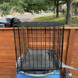 Small Folding pet Dog crate- 24”L x 17”W x19”H