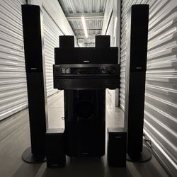 Onkyo 7.1 Receiver, Onkyo Subwoofer and Speakers