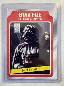 Mint Pure Silver 1980 Star Wars ESB #10 Darth Vader Star File Card Lucas Film