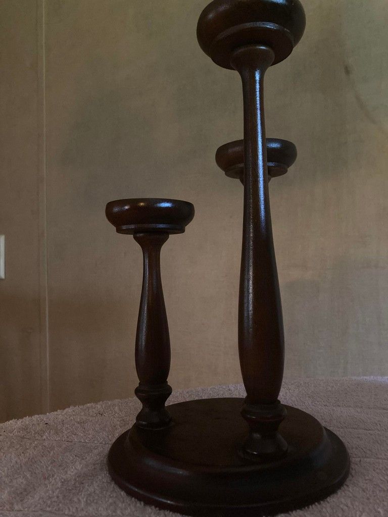 Wooden Candle Holder