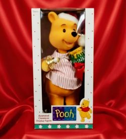 TELCO 1994 Disney Winnie the Pooh Animated Christmas Display - Tested & Working New original box 22" tall