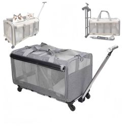 Double Layer backpackBackpack Travel Pet 