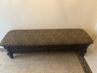 Wooden bench