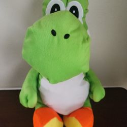 Yoshi Super Mario Nintendo Plush 20' Stuffed Animal with Secret Pouch