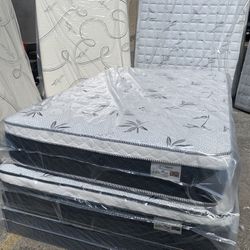 ✨Mattress Pillow Top All Sizes ✨ 🔸12” inches tall 🔹All sizes 🟠Queen sizes $199 🟡Full sizes $180 🟢Twin sizes $150 🔵Cal king $330 🟣E. King $330
