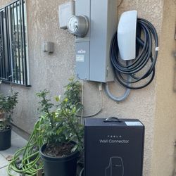 Tesla Wall Connector Car Charger Nema 1450 Outlet EV 