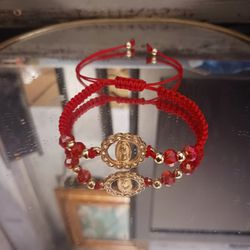 Virgencita Red String Bracelets