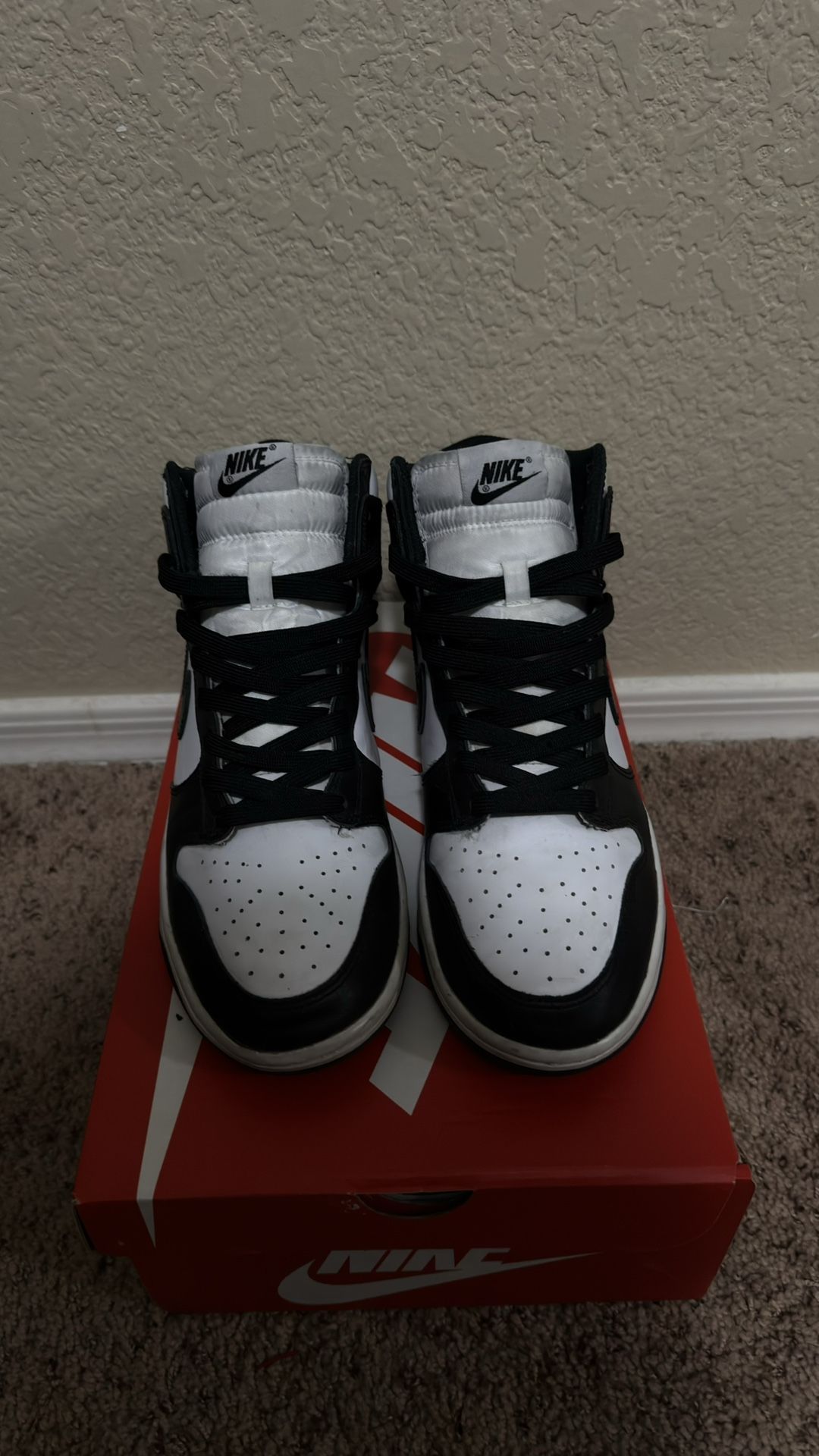 High top Panda Dunks