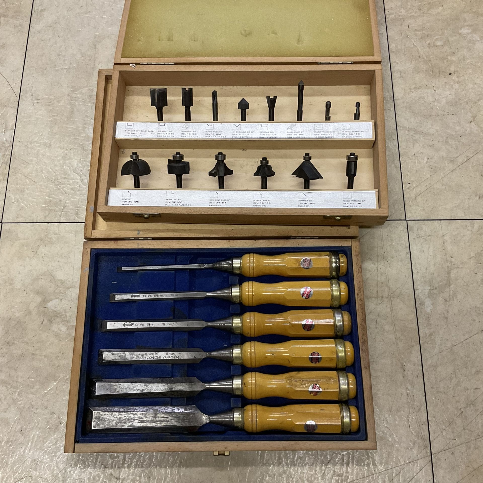 Freud Chisel and Router Bit Sets