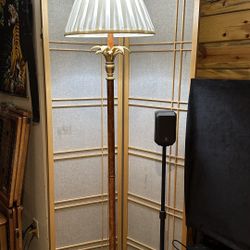 Japanese Divider And Floor Lamp