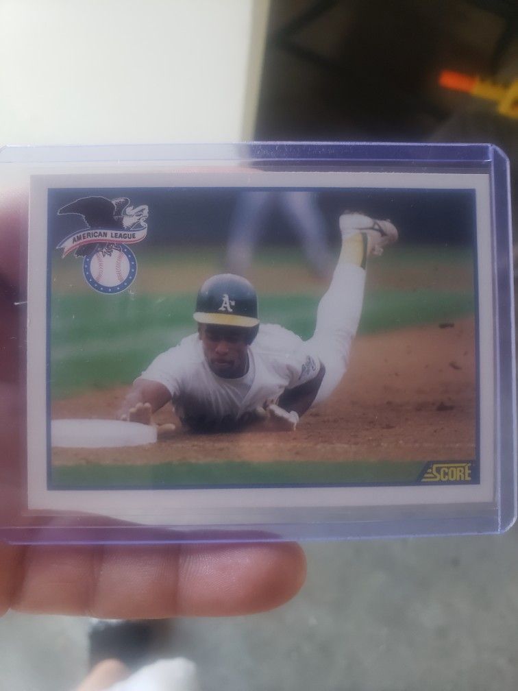 Ricky Henderson 1990 "Score" Card In Excellent Condition